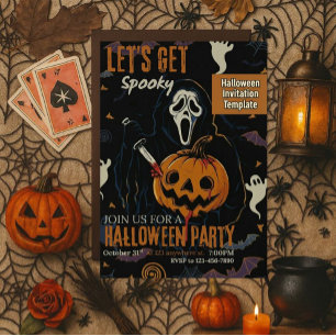 Invitación Fiesta de Halloween espeluznante