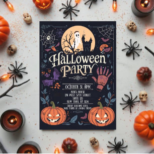Invitación Fiesta de Halloween espeluznante