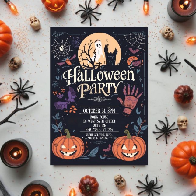 Invitación Fiesta de Halloween espeluznante (Subido por el creador)