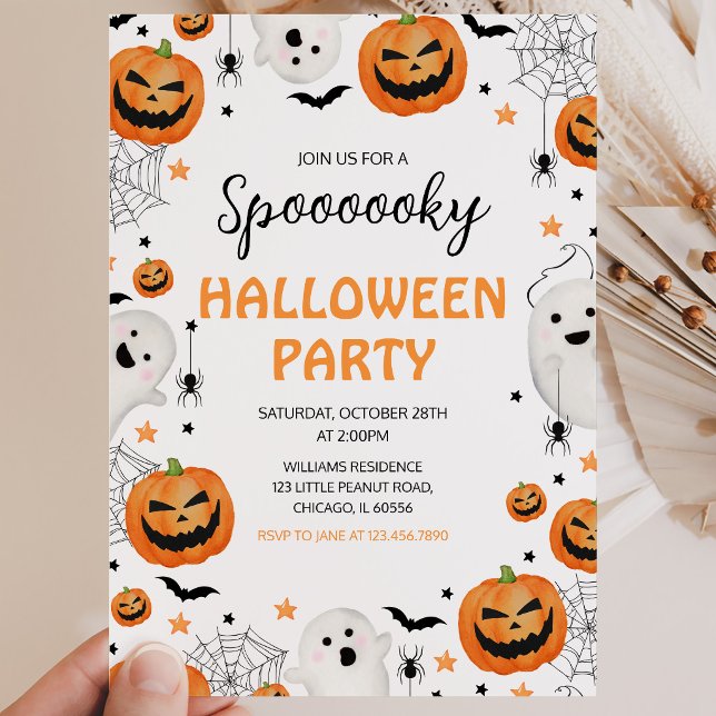 Invitación Fiesta de Halloween espeluznante (Subido por el creador)