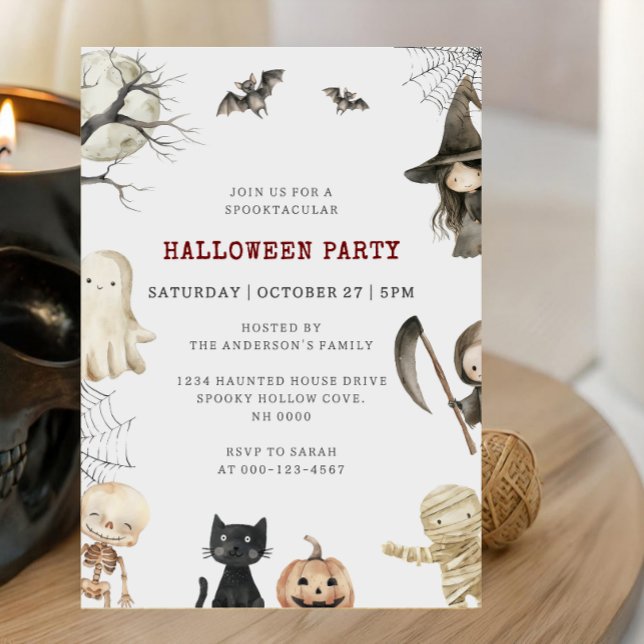 Invitación Fiesta de Halloween Espeluznante (Subido por el creador)