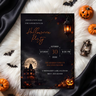 Invitación Fiesta de Halloween espeluznante