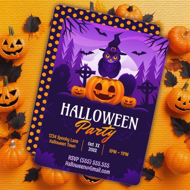 Invitación Fiesta de Halloween espeluznante (Subido por el creador)
