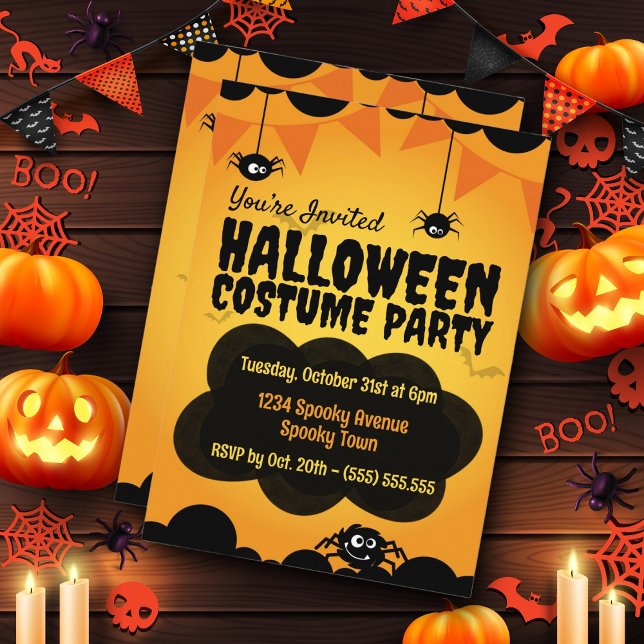 Invitación Fiesta de Halloween espeluznante (Subido por el creador)