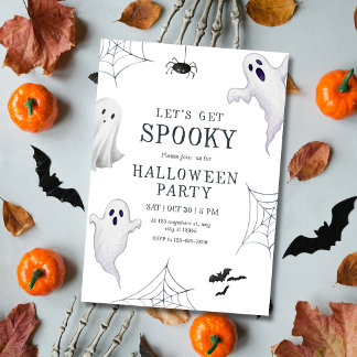 Invitación Fiesta de Halloween espeluznante Halloween Boo Fan