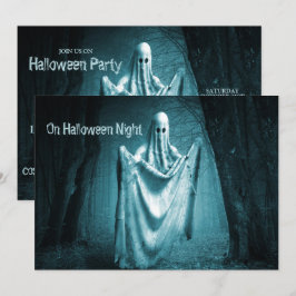 Invitación Fiesta de Halloween Espinosa Fantasma Oscura Noche