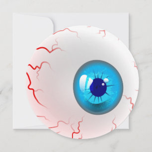 Invitación ¡Fiesta de Halloween! Fantasía azul de fantasía pe