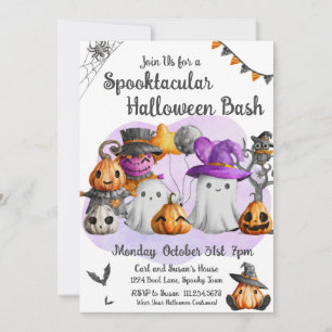 Invitación Fiesta de Halloween Fantasma