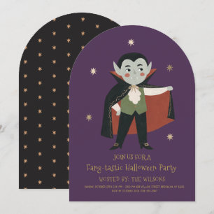 Invitación Fiesta de Halloween Fantástica de Vampiro Adorable