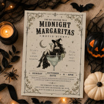 Fiesta de Halloween Gótica y Bruja de Margaritas d