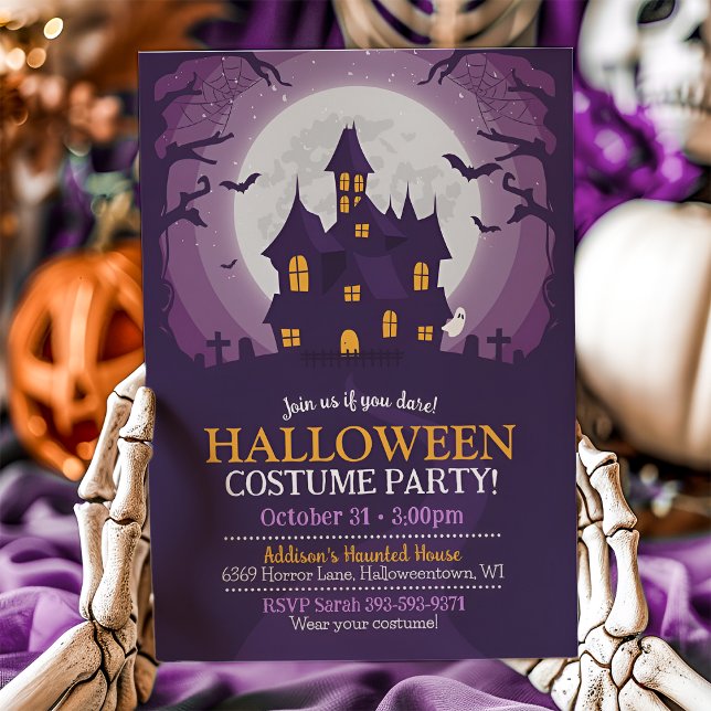 Invitación Fiesta de Halloween Haunted House (Subido por el creador)