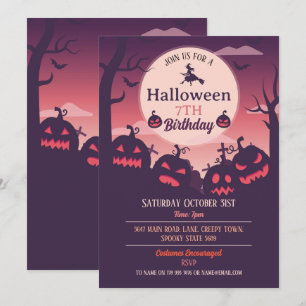 Invitación Fiesta de Halloween invita a los fantasmas Pumpkin