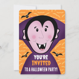 Invitación Fiesta de Halloween invita a matar a niños con vam