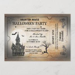 Invitación Fiesta de Halloween invita a pasaje espeluznante d