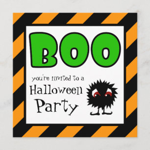 Invitación Fiesta de Halloween invita a un pequeño significad