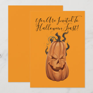Invitación Fiesta de Halloween Jack-o-Lantern