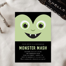 Invitación Fiesta de Halloween Mash de Monstruos Vampiros Lin