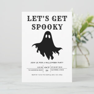 Invitación Fiesta de Halloween Moderna y Espeluznante con Est