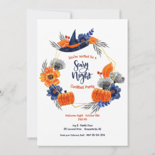 Invitación Fiesta de Halloween Noche de Miedo