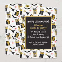 Fiesta de Halloween Owl-O-Ween