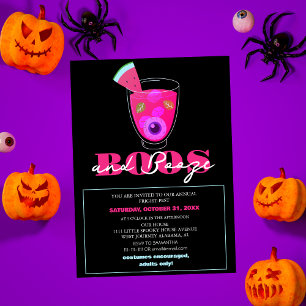 Invitación Fiesta de Halloween para adultos: Bufidos y Bebida