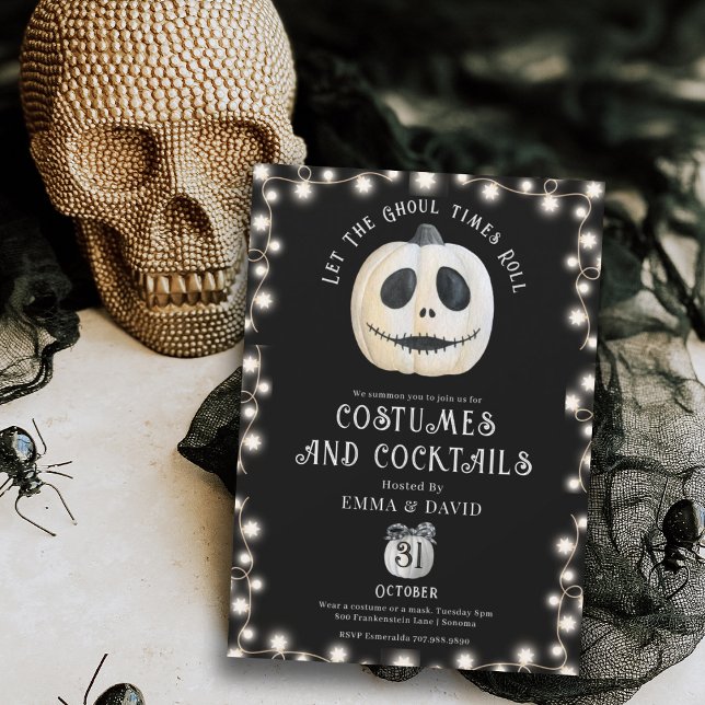 Invitación Fiesta de Halloween para adultos Cara de calabaza  (Subido por el creador)