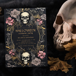 Invitación Fiesta de Halloween para Adultos con Calavera Góti