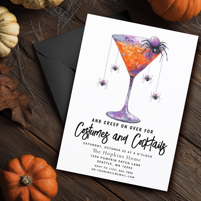 Invitación Fiesta de Halloween para Adultos con Disfraces y A (Subido por el creador)