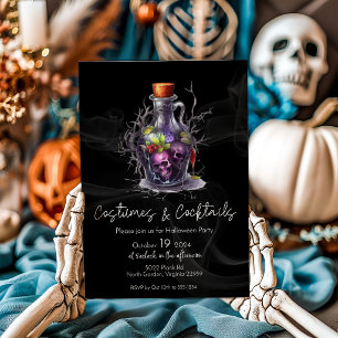 Invitación Fiesta de Halloween para Adultos con Disfraces y C