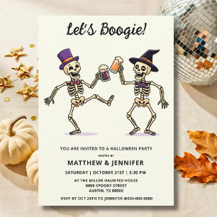 Invitación Fiesta de Halloween para adultos de Skeleton Beer