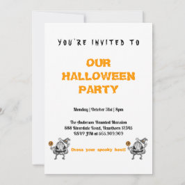 Invitación Fiesta de Halloween para adultos espeluznante