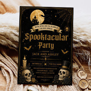 Invitación Fiesta de Halloween para adultos Espeluznante Cala