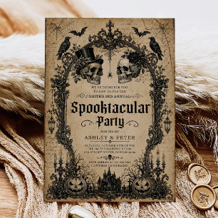 Invitación Fiesta de Halloween para adultos Espeluznante Cala