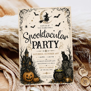 Invitación Fiesta de Halloween para adultos Espeluznante Cala