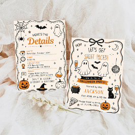 Invitación Fiesta de Halloween para adultos Let's Get Sheet F