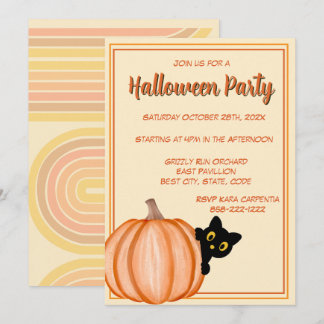 Invitación Fiesta de Halloween para adultos Vintage Gótico Az