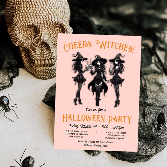 Invitación Fiesta de Halloween para las brujas (Subido por el creador)