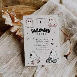 Invitación Fiesta de Halloween para los fantasmas