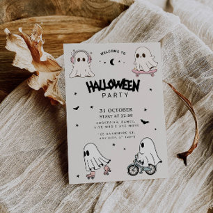 Invitación Fiesta de Halloween para los fantasmas