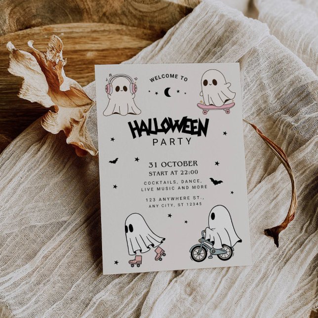 Invitación Fiesta de Halloween para los fantasmas (Subido por el creador)