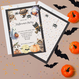 Invitación fiesta de Halloween para niños