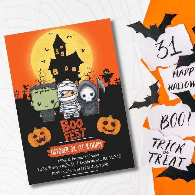Invitación Fiesta de Halloween para niños Cust (Subido por el creador)