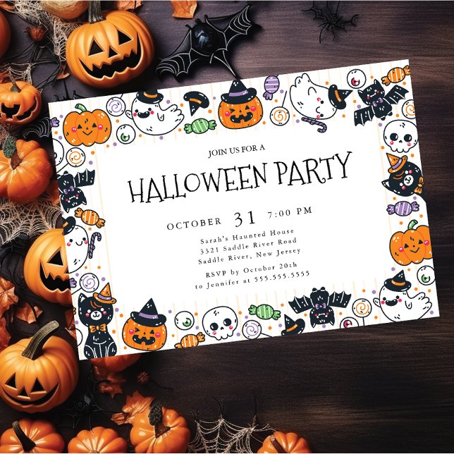 Invitación Fiesta de Halloween para niños divertidos (Subido por el creador)