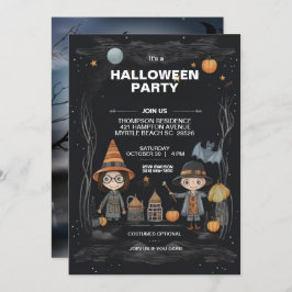 Invitación Fiesta de Halloween para niños fantasmales