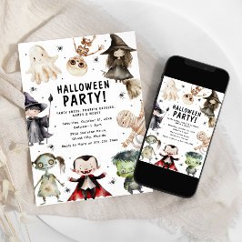 Invitación Fiesta de Halloween para Niños Modernos