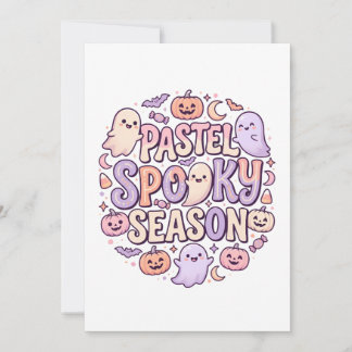Invitación Fiesta de Halloween Pastel Cute