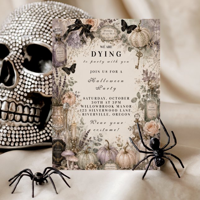 Invitación Fiesta de Halloween Pastel Elegante (Subido por el creador)