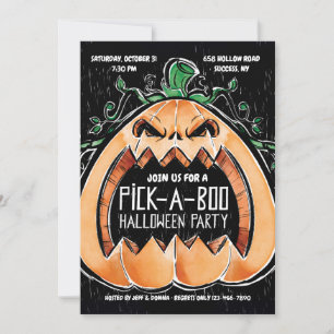 Invitación Fiesta de Halloween Peek-A-Boo