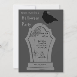 Invitación Fiesta de Halloween, Personalizado gráfico de Tomb