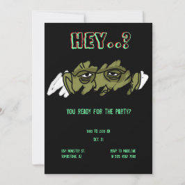 Invitación Fiesta de Halloween poco ortodoxa de Monstruo Fran